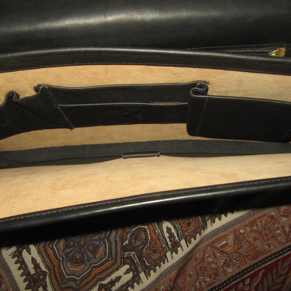 ❤️COACH DIPLOMAT 5353 Black Leather Attache Briefcase Valise w/Combo Lock … - Picture 7 of 10